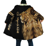 Custom Name March King Lion 3D All Over Printed Unisex Shirt