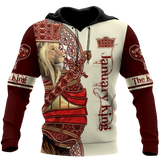 January King Lion 3D All Over Printed  Unisex Shirts