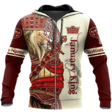 Custom Name January King Lion 3D All Over Printed Unisex Shirts