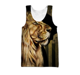 God Bless American - Lion Over  Unisex Shirts