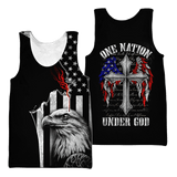 One Nation Under God 3D All Over Printed Unisex Shirts