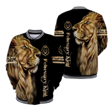 Custom Name February King Lion  3D All Over Printed  Unisex Shirt