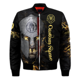 Custom Name Lion Warrior 3D All Over Printed Unisex Shirts