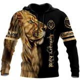 Custom Name January King Lion  3D All Over Printed  Unisex Shirt