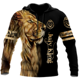 Custom Name July King Lion  3D All Over Printed Unisex Shirts