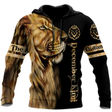 Custom Name December King 3D All Over Printed Unisex Shirts