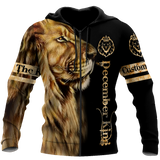 Custom Name December King 3D All Over Printed Unisex Shirts