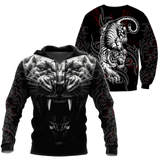 Tattoo White Tiger  3D All Over Printed Unisex Shirts