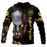 August Spartan Lion Warrior 3D All Over Printed Unisex Shirt