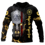 March Spartan Lion Warrior 3D All Over Printed Unisex Shirts