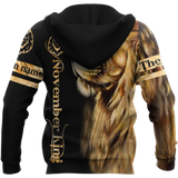 Custom Name November King 3D All Over Printed Unisex Shirts