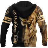 Custom Name October King 3D All Over Printed Unisex Shirts