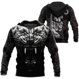 Tattoo White Tiger  3D All Over Printed Unisex Shirts
