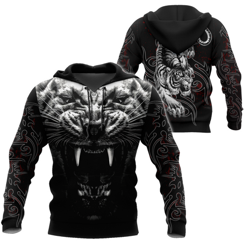 Tattoo White Tiger  3D All Over Printed Unisex Shirts