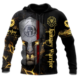 January Spartan Lion Warrior 3D All Over Printed Unisex Shirts