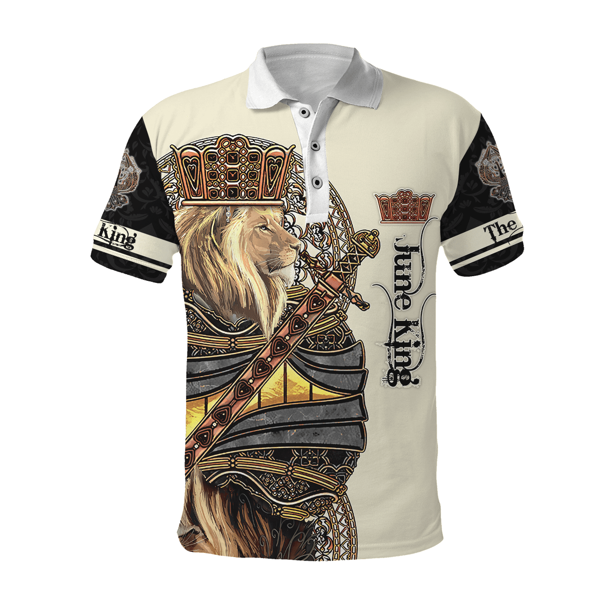 June King Lion 3D All Over Printed Unisex Shirts