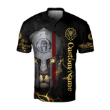 Custom Name Lion Warrior 3D All Over Printed Unisex Shirts