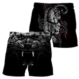 Tattoo White Tiger  3D All Over Printed Unisex Shirts