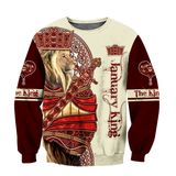 January King Lion 3D All Over Printed  Unisex Shirts