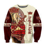 August King Lion Royal  3D All Over Printed Unisex Shirts