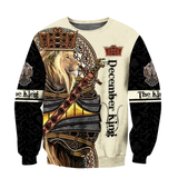 December Black King Lion  3D All Over Printed Unisex Shirts