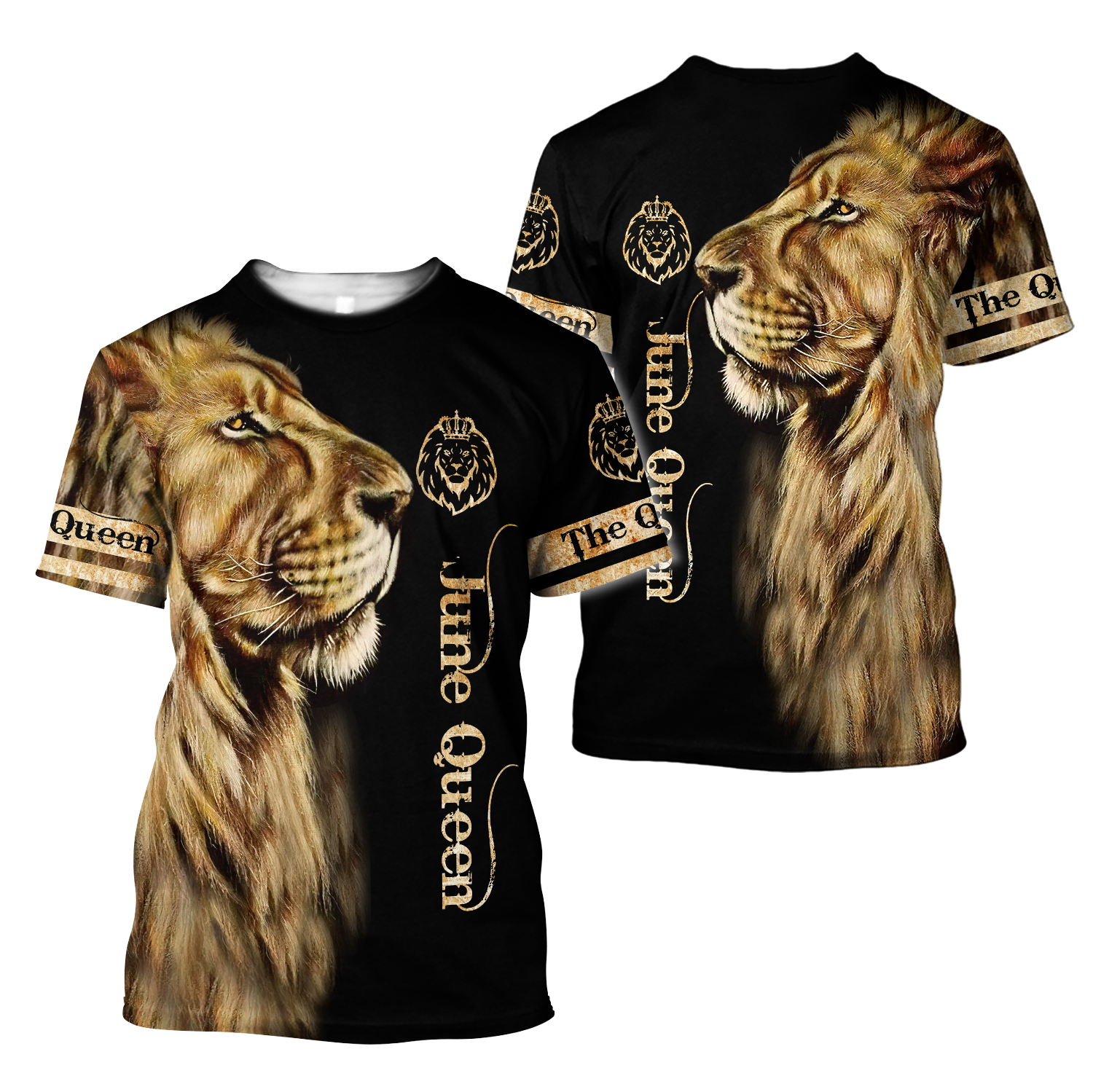 June Lion Queen 3D All Over Printed Shirt for Women