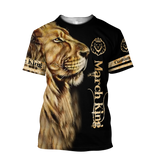Custom Name March King Lion 3D All Over Printed Unisex Shirt