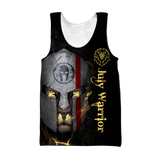 July Spartan Lion Warrior 3D All Over Printed Unisex Shirts