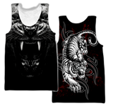Tattoo White Tiger  3D All Over Printed Unisex Shirts