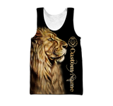 Custom Name King Lion 3D All Over Printed Unisex Shirts