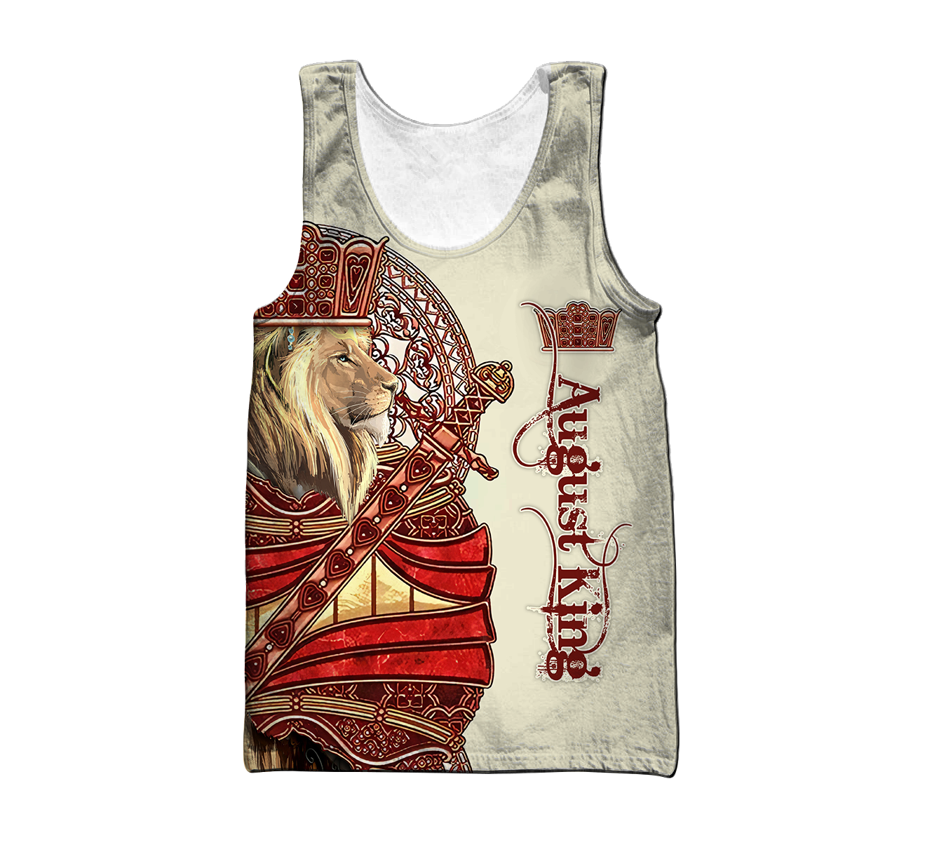 August King Lion Royal  3D All Over Printed Unisex Shirts