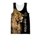 Custom Name August King Lion 3D All Over Printed Unisex Shirt