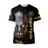 August Spartan Lion Warrior 3D All Over Printed Unisex Shirt