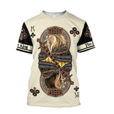 King Club Lion Poker 3D All Over Printed  Unisex Shirts