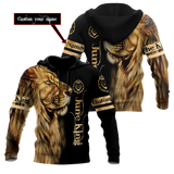 Custom Name June King Lion  3D All Over Printed Unisex Shirts