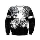 Lion vs Tiger Warrior Tattoo  3D All Over Printed  Unisex Shirts